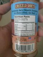 Sugar and nutrients in Grizzly joe s