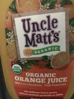 Azúcar y nutrientes en Uncle matt s organic inc