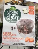 Sokerin määrä sisällä Muffins double chocolat