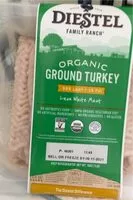 Amount of sugar in Organic ground turkey