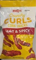 Jumlah gula yang masuk Hot crunchy curls corn snack