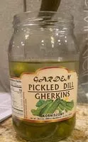 Sokerin määrä sisällä Garden Pickled Dill Gherkins