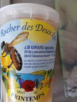 Sucre et nutriments contenus dans Miel rucher des 2 lacs