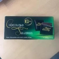 入っている砂糖の量 Chocolate squares menthe