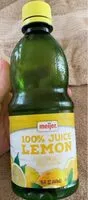 入っている砂糖の量 100% Lemon Juice
