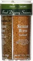Cantidad de azúcar en Bread dipping seasonings spice variety