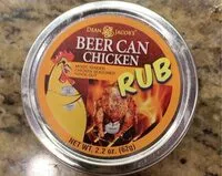 Cantidad de azúcar en Beer can chicken rub