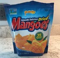 Sokerin määrä sisällä Phillippine brand naturally delicious dried mangoes