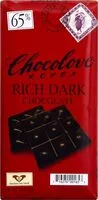 Zuckermenge drin Rich dark chocolate bar