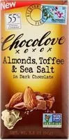 Zuckermenge drin Toffee & Sea Salt In Dark Chocolate