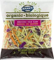 चीनी की मात्रा Mann's, organic broccoli cole slaw