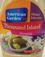 入っている砂糖の量 Thousand island sauce