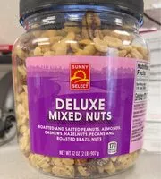 Cantidad de azúcar en Deluxe mixed nuts