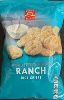 Cantidad de azúcar en Ranch rice crisps