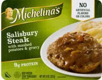 Jumlah gula yang masuk Salisbury steak with mashed potatoes & gravy