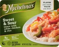 Jumlah gula yang masuk Sweet & sour chicken with rice