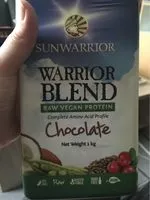 Sucre et nutriments contenus dans Sun warrior