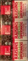 Quantité de sucre dans Raisins Plump & Rich Super Snacks Organic