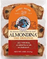 Gula dan nutrisi di dalamnya Almondina