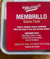 Cantidad de azúcar en Membrillo