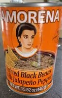 Количество сахара в Refried black beans with jalapeño pepper
