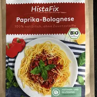 Suhkru kogus sees HistaFix für Paprika-Bolognese