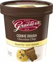 Suhkru kogus sees Cookie dough chocolate chip ice cream