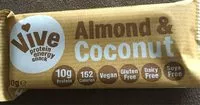Cantidad de azúcar en Vive amandes et noix de coco protein energy snack
