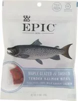 含糖量 Epic jerky bites wild caught maple glazed smoked alaskan salmon