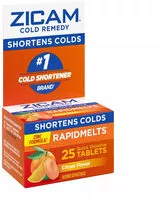 Amount of sugar in Zinc Cold Remedy RapidMelts Quick Dissolve Tablets - Citrus