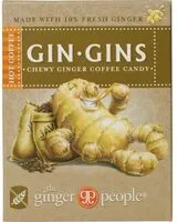 Quantité de sucre dans Gin Gins Chewy Ginger Coffee Candy