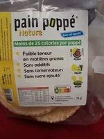 Quantité de sucre dans Pain poppé Nature