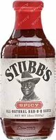 入っている砂糖の量 Spicy bbq sauce