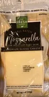 Suhkru kogus sees Mozarella premium sluced cheese