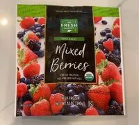 Suhkru kogus sees Organic mixed berries