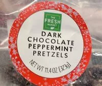 Suhkru kogus sees Dark chocolate peppermint pretzels