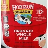 入っている砂糖の量 Organic whole milk