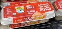 入っている砂糖の量 Organic Large Grade A Eggs
