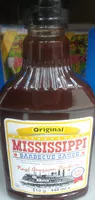 Suhkur ja toitained sees Mississippi barbecue sauce