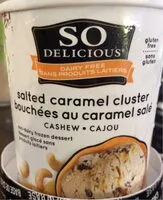 Jumlah gula yang masuk Salted Caramel Cluster Non-Dairy Frozen Dessert