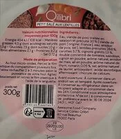Jumlah gula yang masuk Petit salé aux lentilles