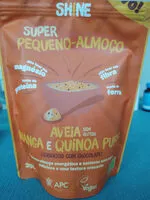 चीनी की मात्रा Super pequeno almoço aveia manga e quinoa puffs