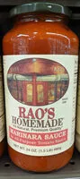 糖質や栄養素が Rao s homemade