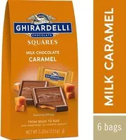 Sokerin määrä sisällä Milk caramel filled squares