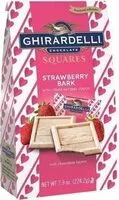Suhkru kogus sees Valentine strawberry bark squares