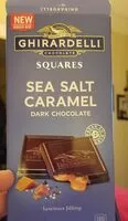 Sokerin määrä sisällä Ghirardelli chocolate sea salt caramel