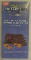 Suhkru kogus sees Sea Salt Caramel Dark Chocolate Squares