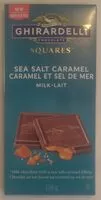 Suhkru kogus sees Sea Salt Caramel Milk Chocolate Squares