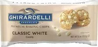 Sokerin määrä sisällä Baking chips white chocolate