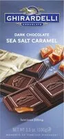 Suhkru kogus sees Dark chocolate & sea salt caramel bar